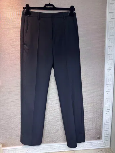 Valentino Belt-loop Casual Pants In Black