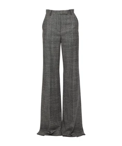 Valentino Belt Loop Casual Pants In Gray