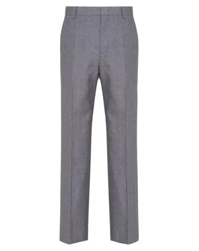 Valentino Belt-loop Casual Pants In Gray