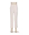 Valentino Belt-loop Casual Pants In White