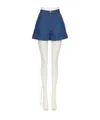 Valentino Belt Loop Denim Hook Buckle In Blue