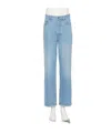 Valentino Belt Loop Denim Trousers In Blue