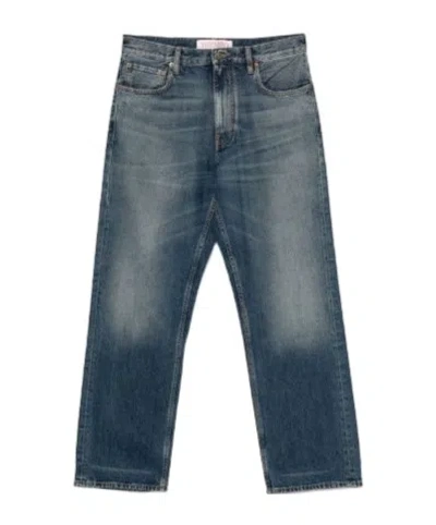 VALENTINO BELT-LOOP JEANS