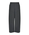 Valentino Belt Loop Wool Casual Pants In Black