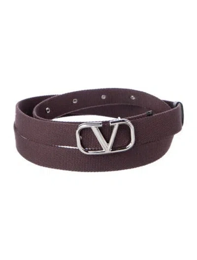 Pre-owned Valentino Garavani Belt In Purple