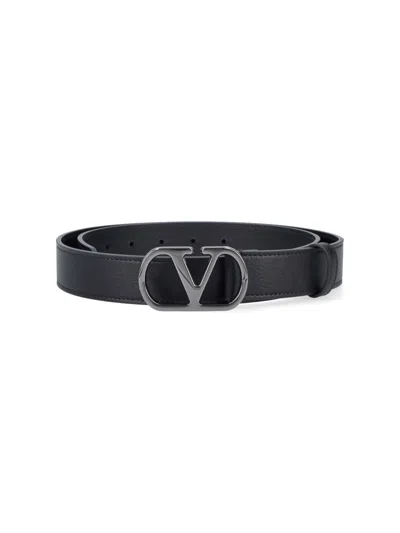 Valentino Garavani Belt "vlogo Signature" In Black