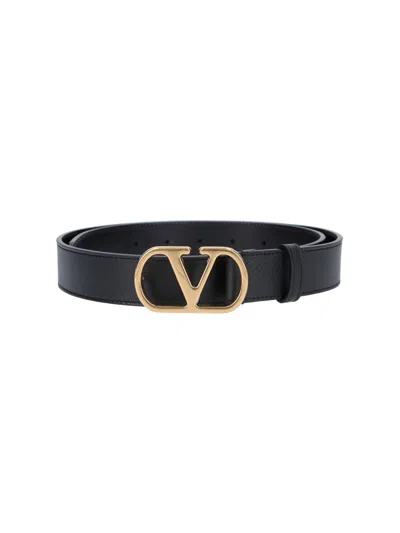 Valentino Garavani Belt "vlogo Signature" In Black