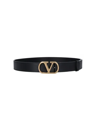 Valentino Garavani Belt "vlogo Signature" In Black
