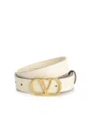 Valentino Vlogo Signature Belts White In Neutral