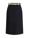 Valentino Garavani Women Skirt With Leather Details