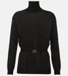 Valentino Vlogo Wool Jumper In Schwarz