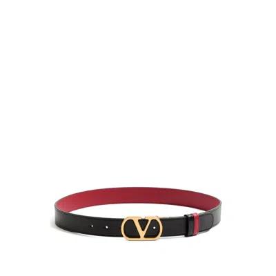 Valentino Garavani Belts Black, Red