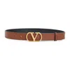 Valentino Garavani Vlogo Signature Deep Caramel Belt Women In Brown