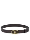 Valentino Adjustable Belts Gold-tone Buckle In Brown
