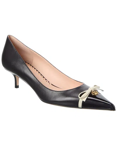 Valentino Garavani Valentino Bepointy 45 Leather Pump In Black