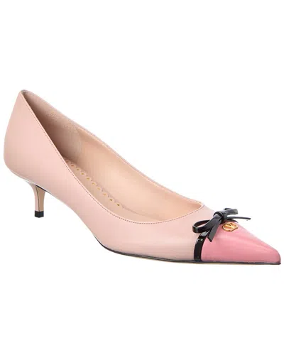 Valentino Garavani Valentino Bepointy 45 Leather Pump In Pink