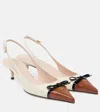 Valentino Garavani Slingback-pumps Bepointy 45 Aus Leder In Multicolor