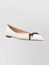 Valentino Vlogo Leather Ballerina Flat In Animal Print