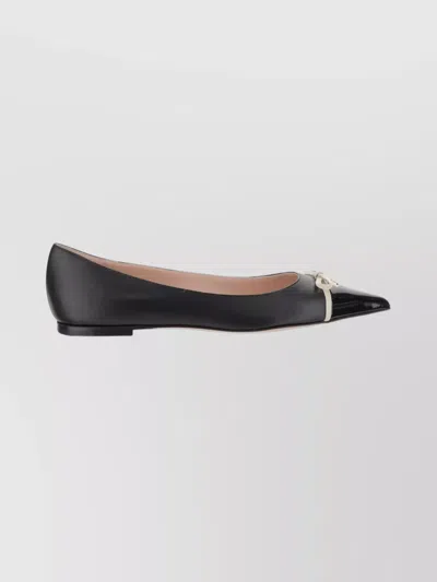 VALENTINO GARAVANI BEPOINTY LEATHER BALLETS