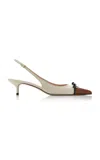 Valentino Slingback-pumps Bepointy 45 Aus Leder In Multi