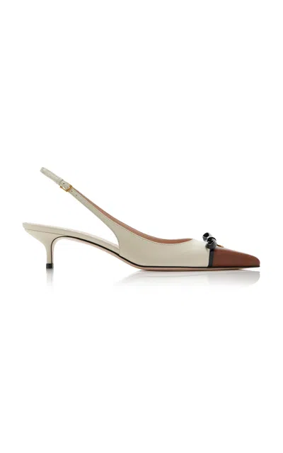 VALENTINO GARAVANI BEPOINTY LEATHER SLINGBACK PUMPS
