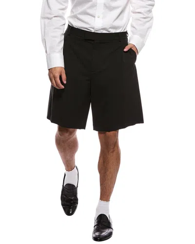 Valentino Bermuda Wool-blend Short In Animal Print