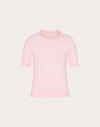 Valentino Pink Bow Miniskirt In Pc6 Comfit