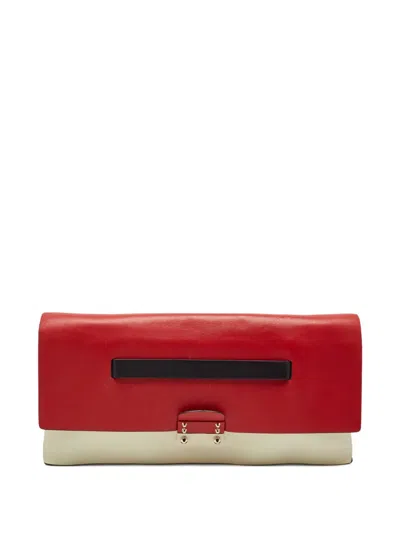 Pre-owned Valentino Garavani Bi-colour Leather Clutch Bag
