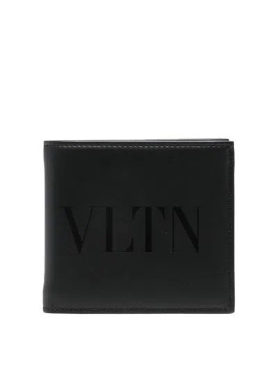 Valentino Garavani Bifold Wallet Nero In Negro