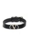 Valentino Vlogo Signature Buckled Bracelet In Black