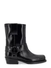 Valentino Garavani Women Biker Leather Boots With Iconic Studs