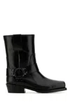 Valentino Garavani Women Biker Leather Boots With Iconic Studs