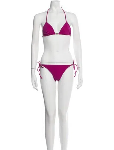 Pre-owned Valentino Bikini W/ Tags In Red