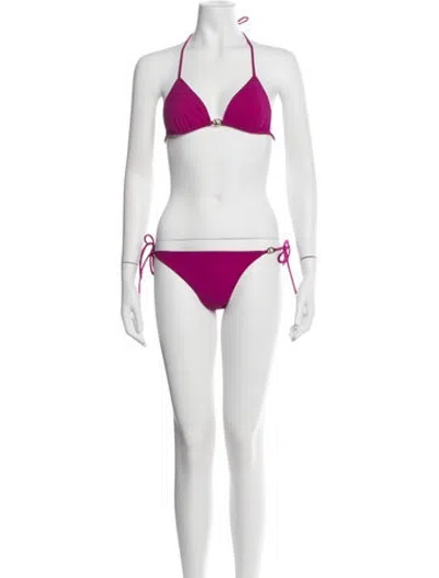 Pre-owned Valentino Bikini W/ Tags In Red