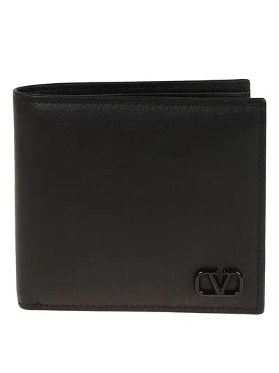 Valentino Garavani Billfold Wallet Only Card Mini Vlogo Signature In No Nero