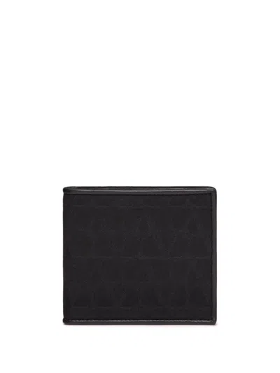 Valentino Garavani Billfold Wallet Only Card Toile Iconogra In Black