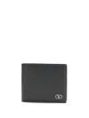 Valentino Billfold Wallet Only Card Vlogo Signat In Black