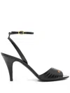 Valentino Ladycrush Mini Sandals With 8.5 Cm Heel In Black