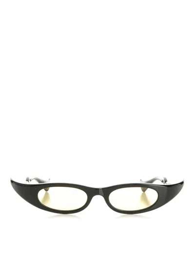Valentino Black Acetate Sunglasses