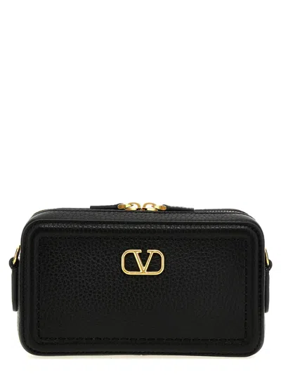 Valentino Garavani Black Alltime Mini Crossbody Bag