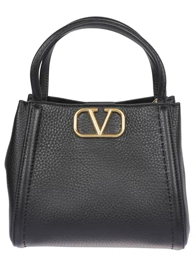 Valentino Garavani Black Alltime Small Tote