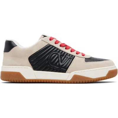Valentino Garavani Sneakers Contrasting Panels Perforated Detailing Rubber Sole In Multi