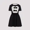 Valentino Double-bow Mini Dress In Wool