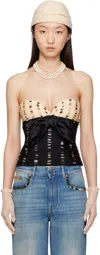 Valentino Plusdepois Print Chiffon Top With Handmade Draping And Bow Detail