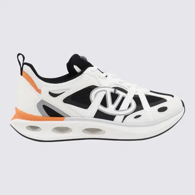 Valentino Garavani Black And White Leather Sneakers