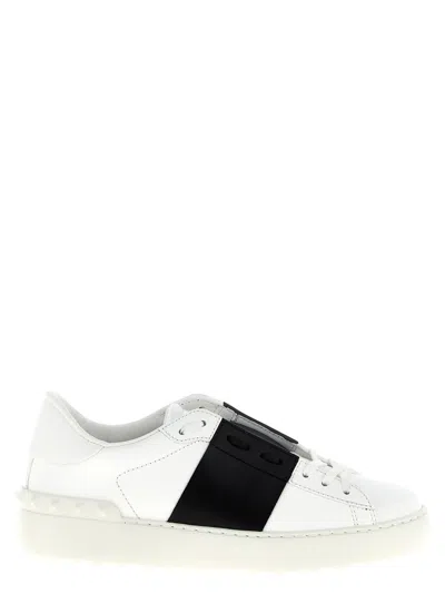 VALENTINO GARAVANI BLACK & WHITE OPEN SNEAKERS