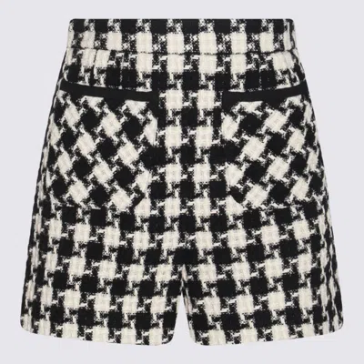 VALENTINO BLACK AND WHITE SHORTS