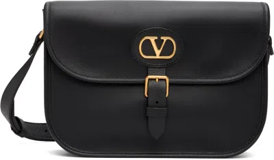 Valentino Garavani Black Antibes Calfskin Bag