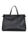 Valentino Black Antibes Large Shopping Bag