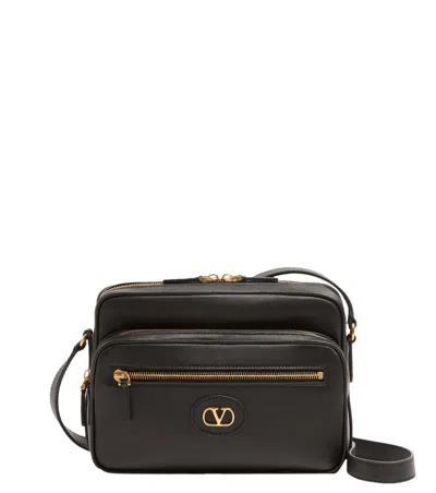 Valentino Garavani Men Black Antibes Crossbody Bag, Onesize Luxury Crossbody Bags For Men Darveys In Brown